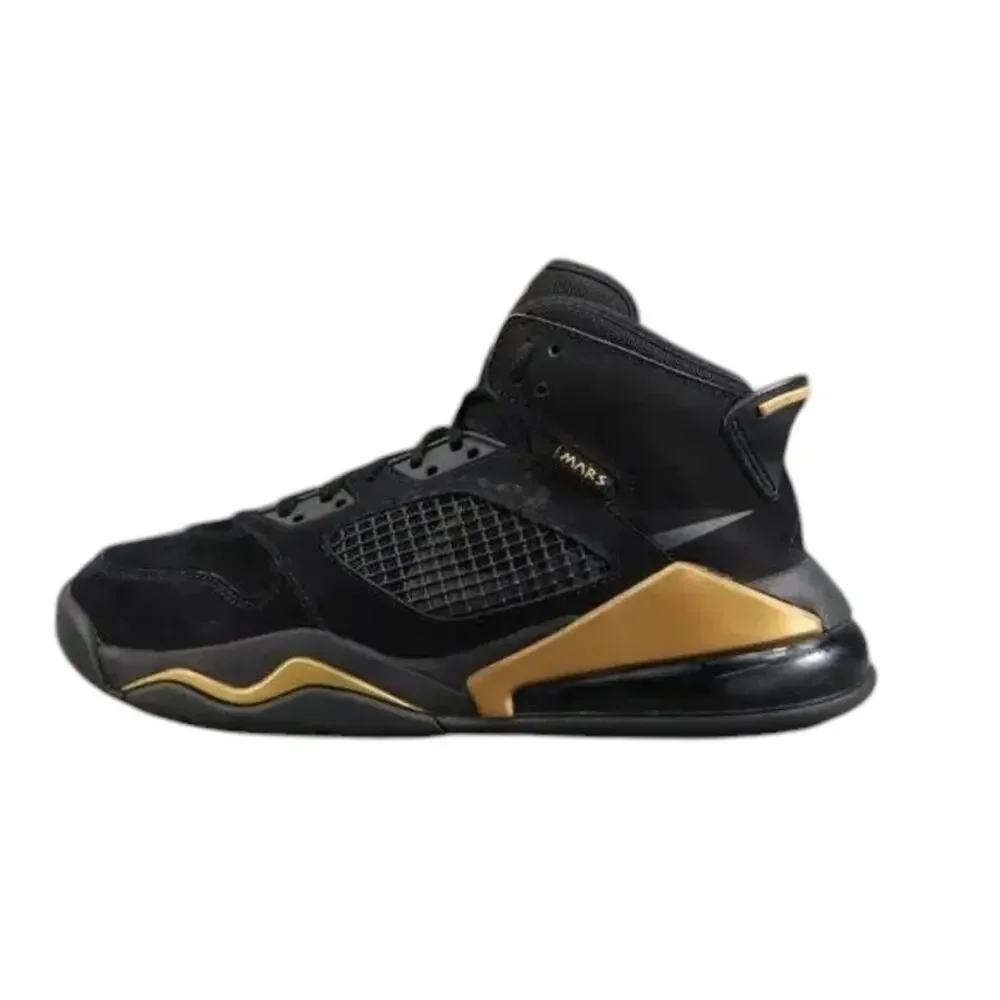 Jordan Mars 270 Sneakers Shoes Youth 7 Nike Air Basketball Athletic Black Gold
